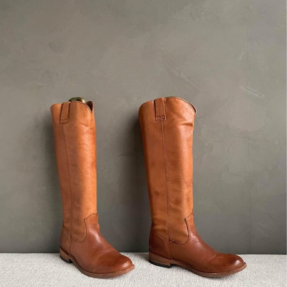 Vero Cuoio Leather Knee high leather boots size 8 - Picture 3 of 3